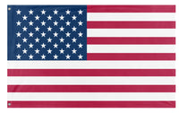 A mockup of the custom flag 'Native American Flag' on a white background