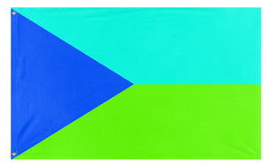 A mockup of the custom flag 'Nature Czech flag' on a white background