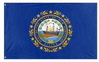A mockup of the custom flag 'New Hampshire State Flag' on a white background