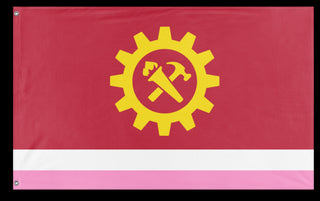 A mockup of the custom flag 'Newfoundlandsyn flag' on a white background