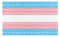 A mockup of the custom flag 'Objectively Correct America flag' on a white background