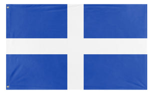 A mockup of the custom flag 'Old Greek Flag' on a white background
