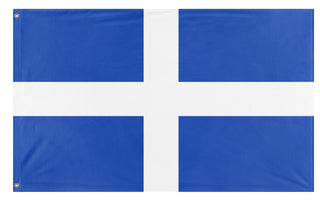 A mockup of the custom flag 'Old Greek Flag' on a white background