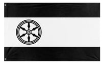 A mockup of the custom flag 'Osnabrück Flag' on a white background