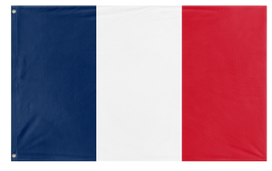 A mockup of the custom flag 'Plain France flag' on a white background