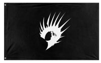 A mockup of the custom flag 'ROGUEKSUN flag' on a white background