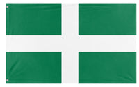 A mockup of the custom flag 'Republic Of Soup flag' on a white background