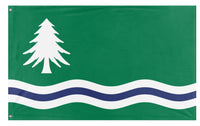 A mockup of the custom flag 'Republic of Noraland flag' on a white background