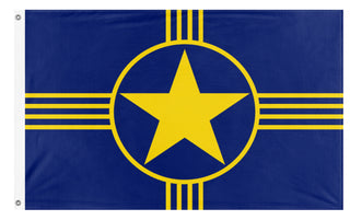 A mockup of the custom flag 'Republic of Texas Flag 2.0' on a white background