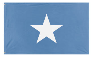 A mockup of the custom flag 'Republic of West Florida Flag' on a white background