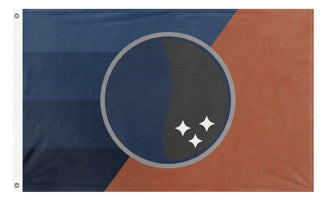 A mockup of the custom flag 'Resilience flag' on a white background