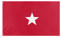 A mockup of the custom flag 'Sibley flag' on a white background
