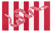 A mockup of the custom flag 'Sons of Liberty flag' on a white background