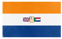 A mockup of the custom flag 'South-African Dominion Flag' on a white background