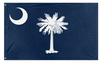 A mockup of the custom flag 'South Carolina State Flag' on a white background