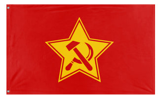 A mockup of the custom flag 'Spartacus League  flag' on a white background