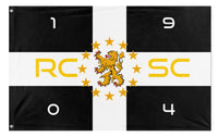 A mockup of the custom flag 'Sporting Charleroi flag' on a white background