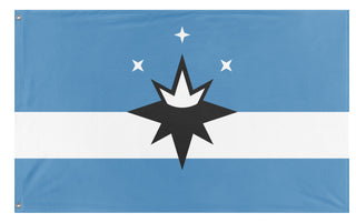 A mockup of the custom flag 'Springfield City Flag' on a white background