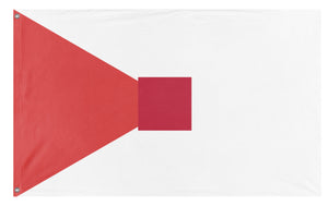 A mockup of the custom flag 'T flag' on a white background