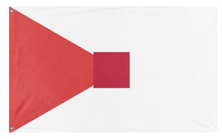 A mockup of the custom flag 'T flag' on a white background