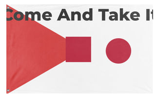 A mockup of the custom flag 'T flag' on a white background