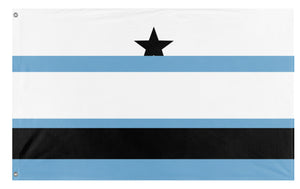 A mockup of the custom flag 'T flag' on a white background