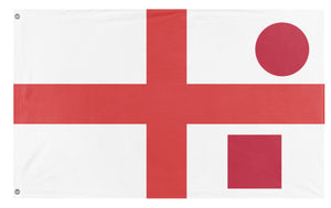 A mockup of the custom flag 'T flag' on a white background