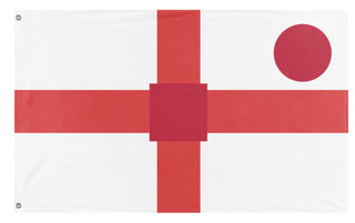 A mockup of the custom flag 'T flag' on a white background