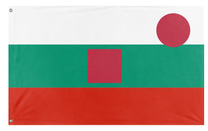 A mockup of the custom flag 'T flag' on a white background
