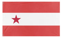 A mockup of the custom flag 'T flag' on a white background