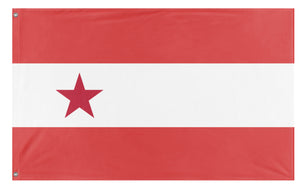A mockup of the custom flag 'T flag' on a white background