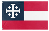 A mockup of the custom flag 'USA Crusade flag' on a white background