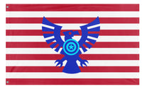 A mockup of the custom flag 'United States flag' on a white background