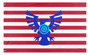 A mockup of the custom flag 'United States flag' on a white background