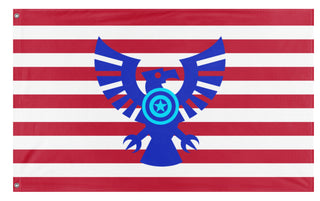 A mockup of the custom flag 'United States flag' on a white background