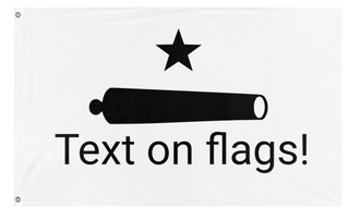 A mockup of the custom flag 'Untitled  flag' on a white background