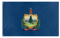 A mockup of the custom flag 'Vermont State Flag' on a white background