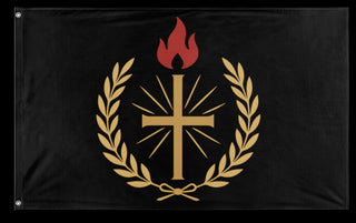 A mockup of the custom flag 'Vexism flag' on a white background