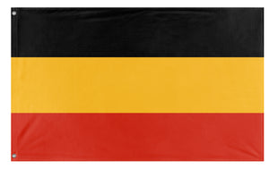 A mockup of the custom flag 'Vocabian flag' on a white background