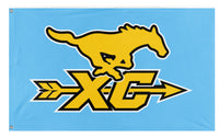 A mockup of the custom flag 'XC flag' on a white background