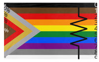 A mockup of the custom flag 'a flag' on a white background