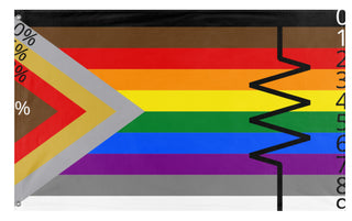 A mockup of the custom flag 'a flag' on a white background