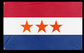 A mockup of the custom flag 'afghanistan flag' on a white background