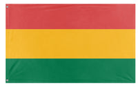 A mockup of the custom flag 'bolivia flag' on a white background