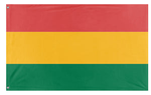 A mockup of the custom flag 'bolivia flag' on a white background