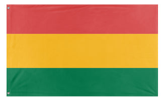 A mockup of the custom flag 'bolivia flag' on a white background
