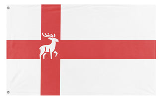 A mockup of the custom flag 'caidenia flag' on a white background