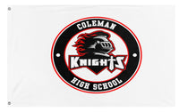 A mockup of the custom flag 'cm flag' on a white background