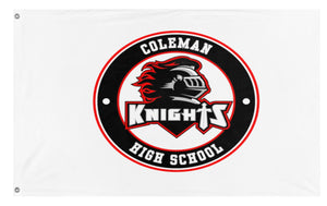 A mockup of the custom flag 'cm flag' on a white background