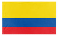 A mockup of the custom flag 'colombia flag' on a white background